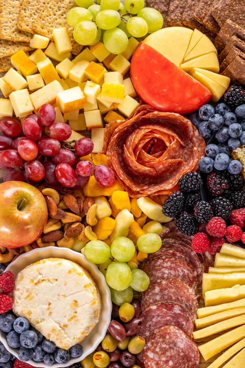 Adult Lunchable with Veggies, Salami, and Cream Cheese