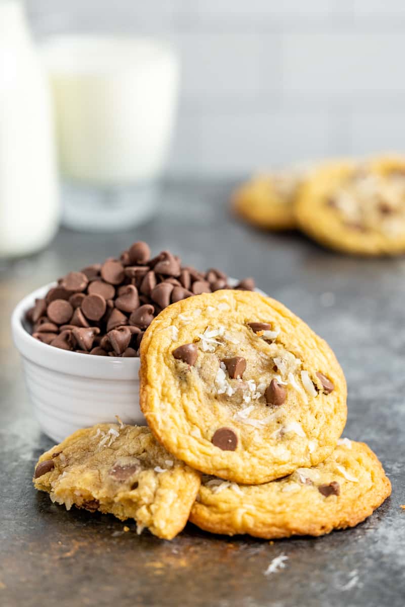 coconut chocolate chip cookie