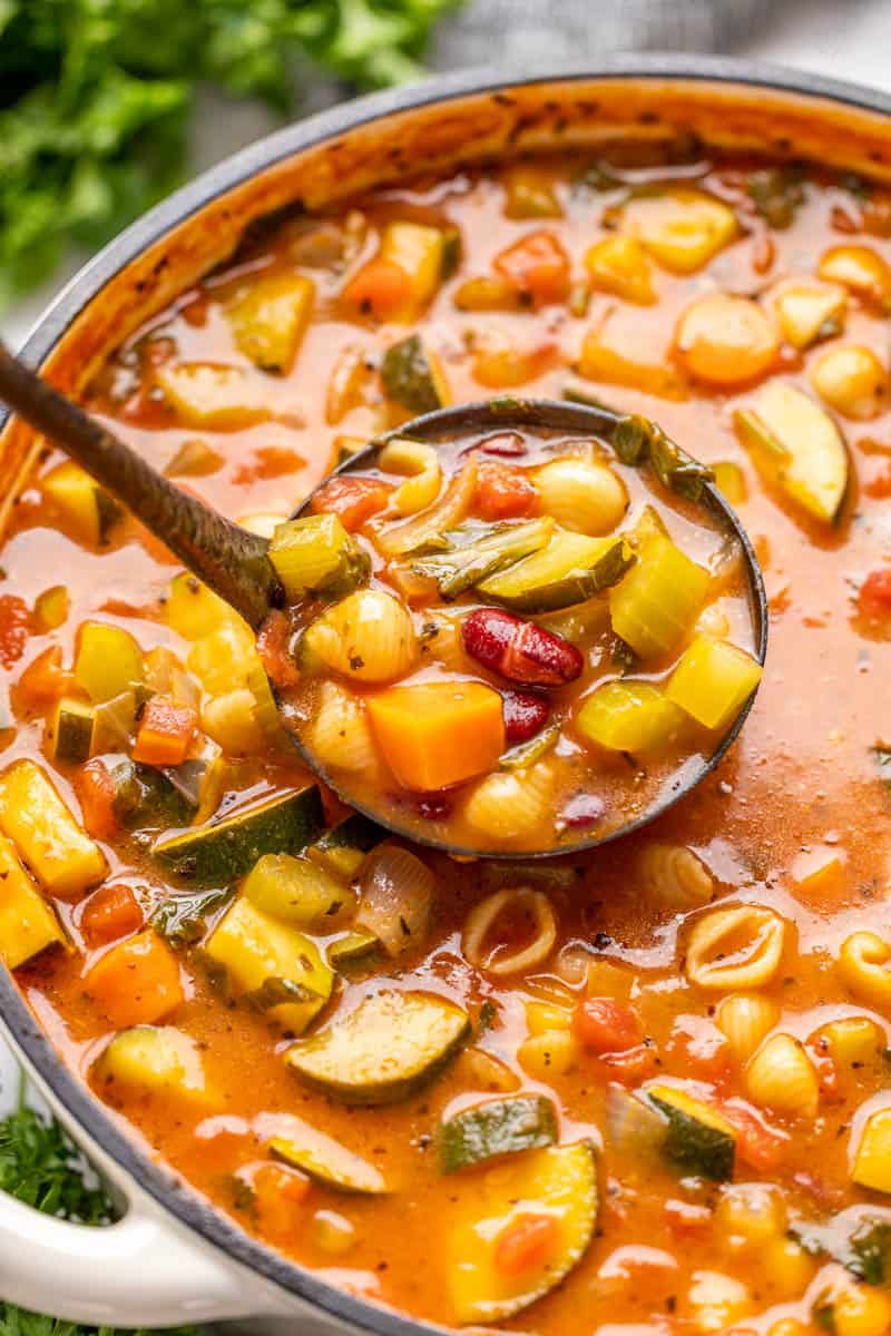 Easy Minestrone Soup The Stay At Home Chef