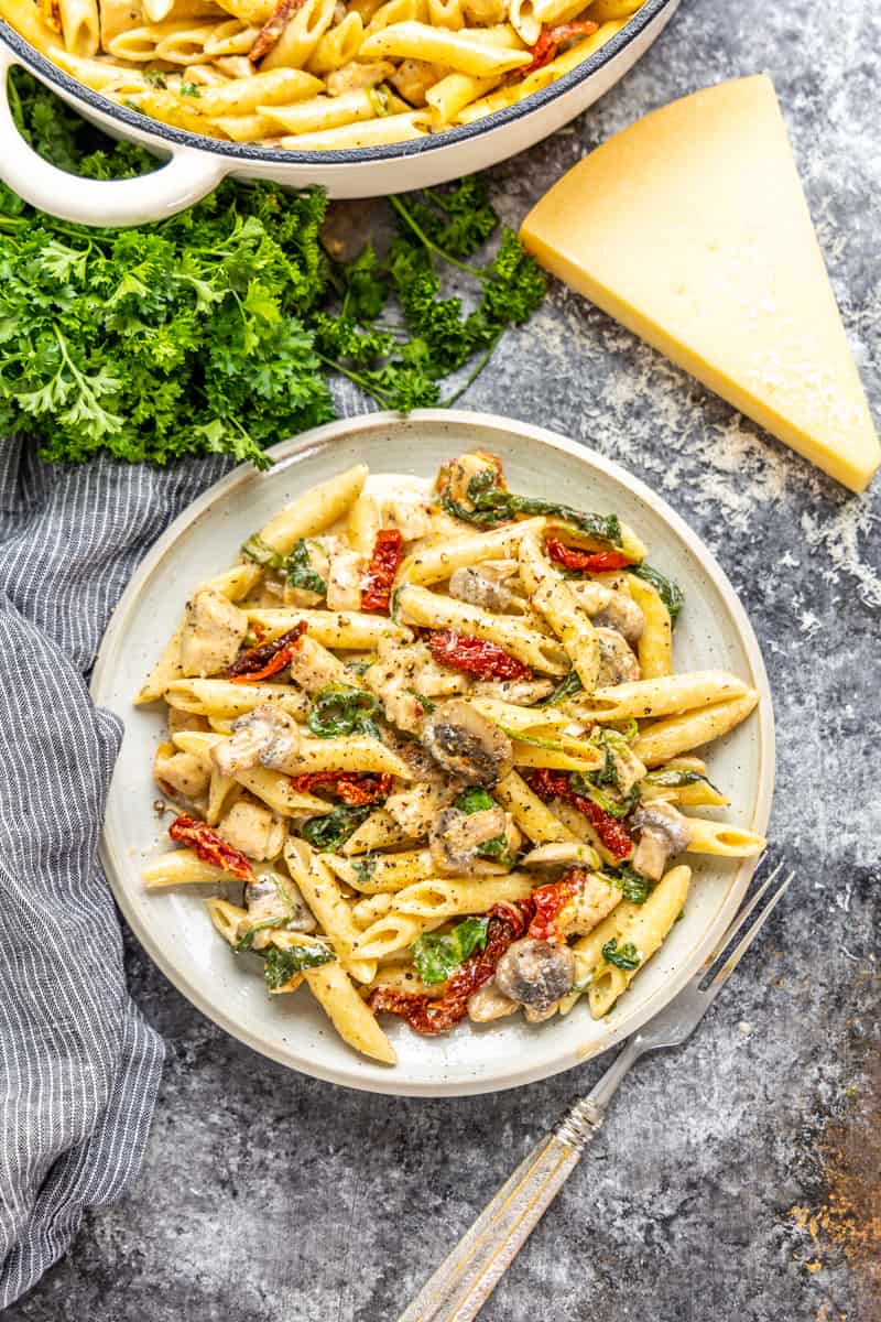 One Pot Italian Chicken and Pasta 