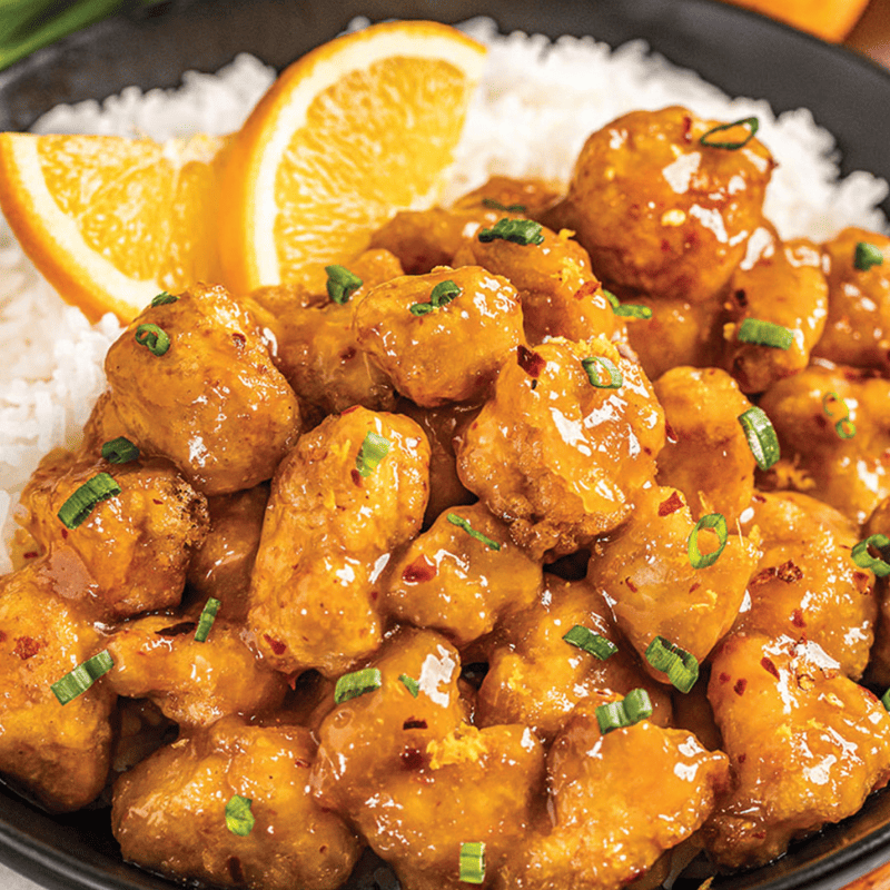 Decorative preview thumbnail image of orange chicken.
