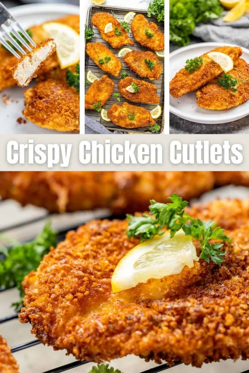 Excellent crispy chicken cutlet