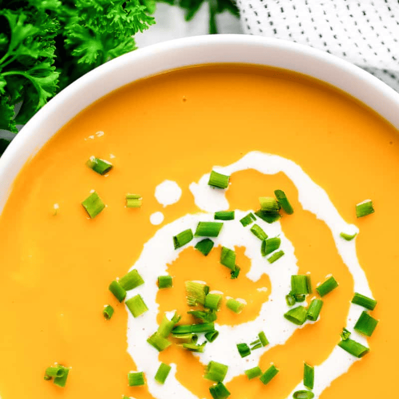 Decorative thumbnail image of butternut squash soup.