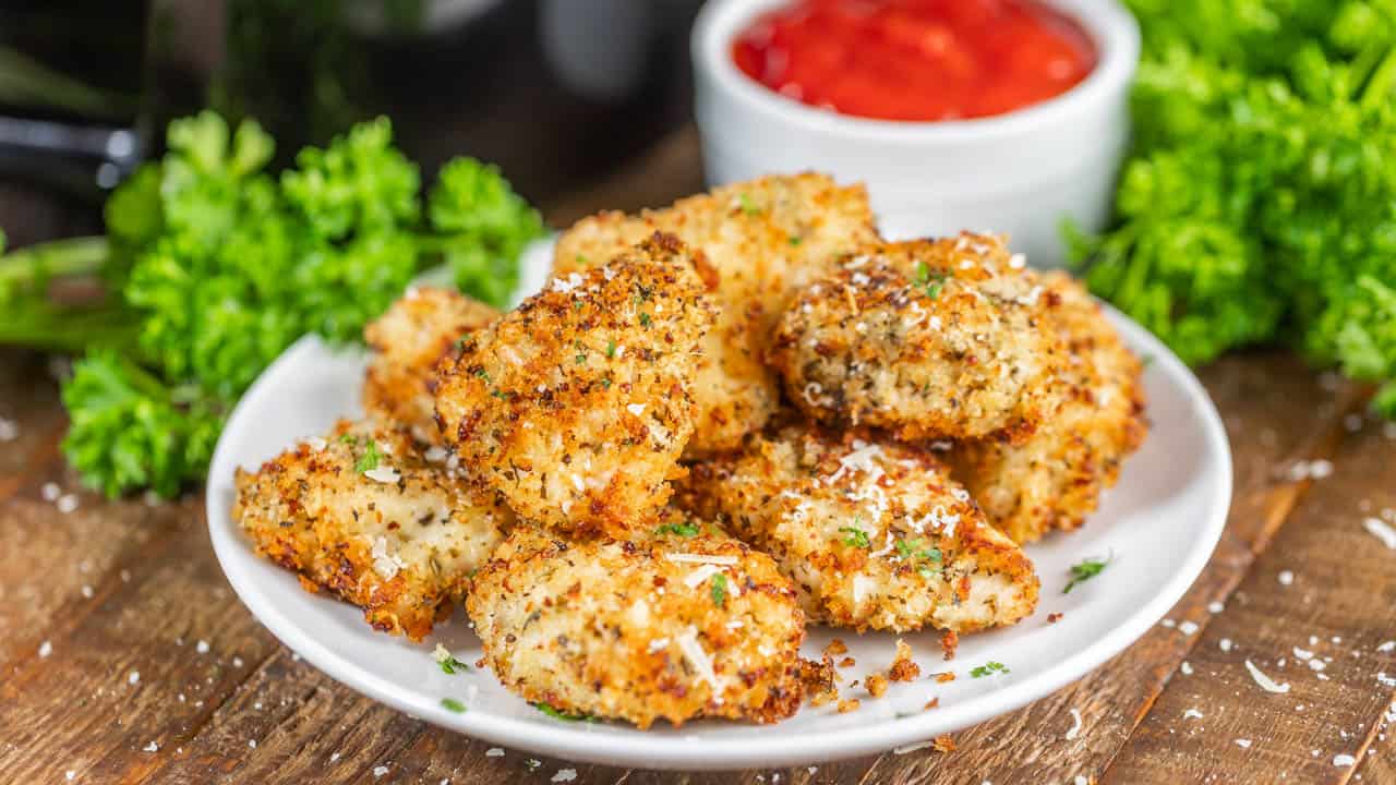 Homemade Air Fryer Chicken Nuggets - Cooking For My Soul