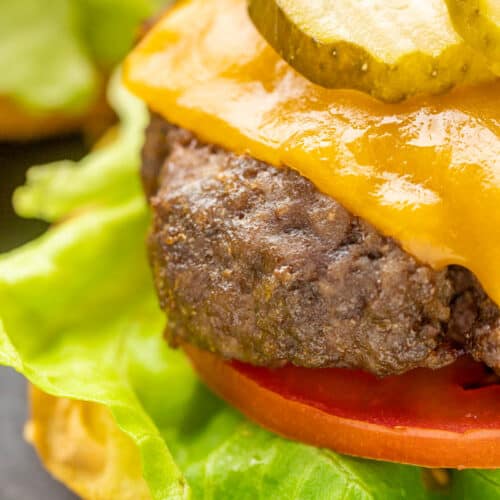 Quick dinner in our Pampered Chef Air Fryer.. we were craving burgers.