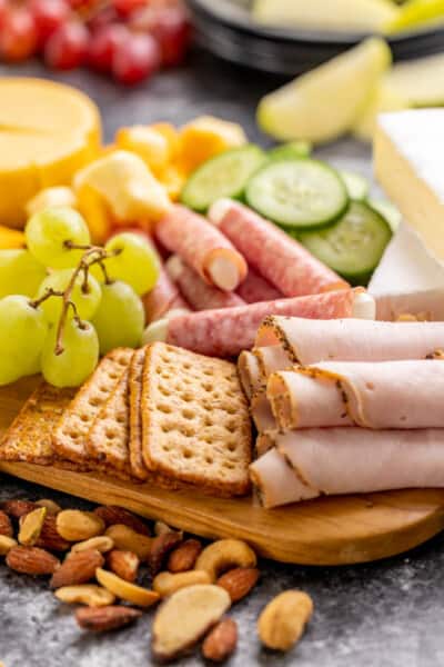 simple charcuterie board for 4 people