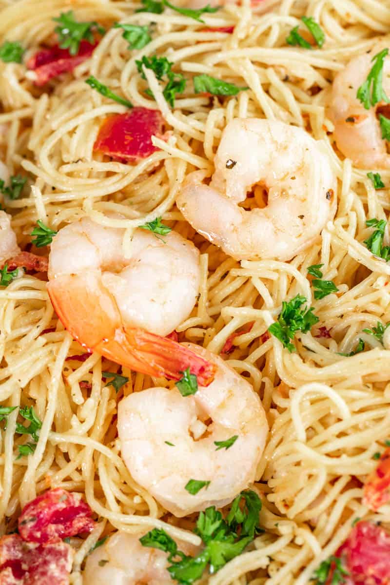 Easy Shrimp With Angel Hair Pasta Recipe