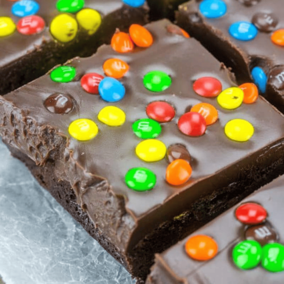 Decorative thumbnail preview image of M&M Brownies.