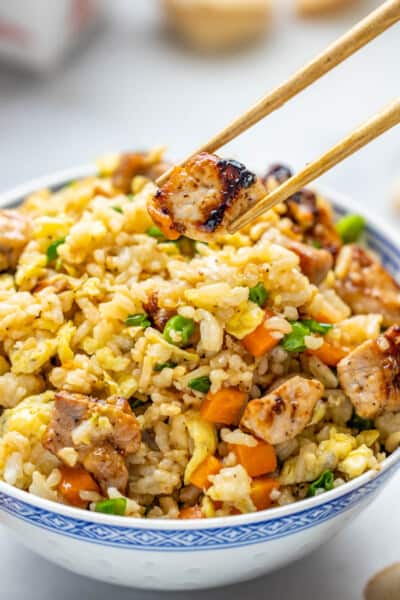 Takeout Pork Fried Rice - The Stay At Home Chef