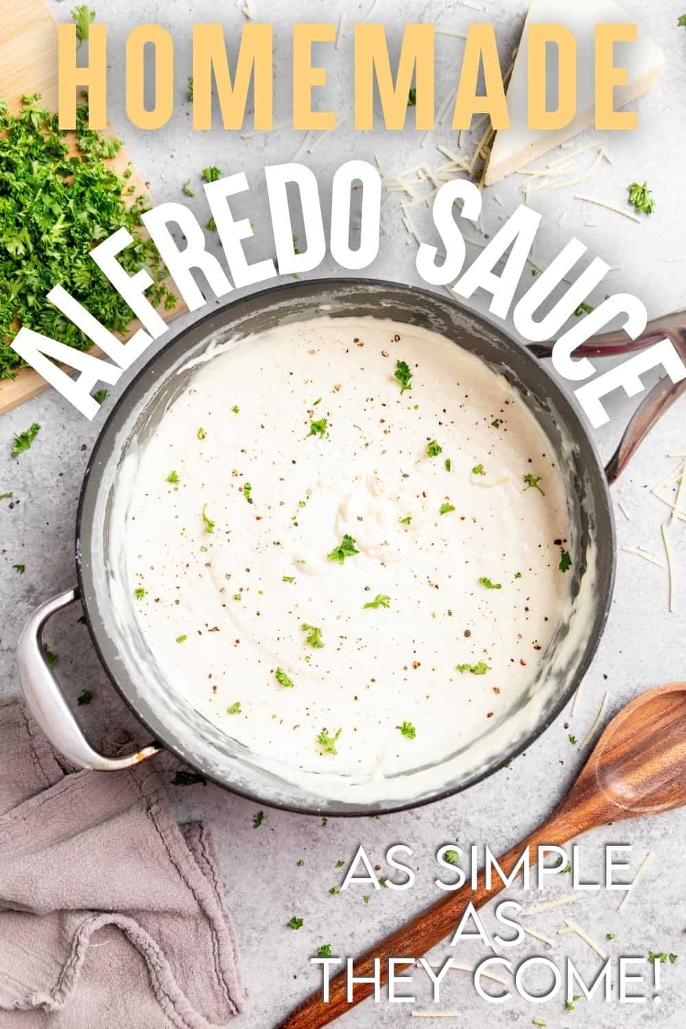 with alfredo sauce