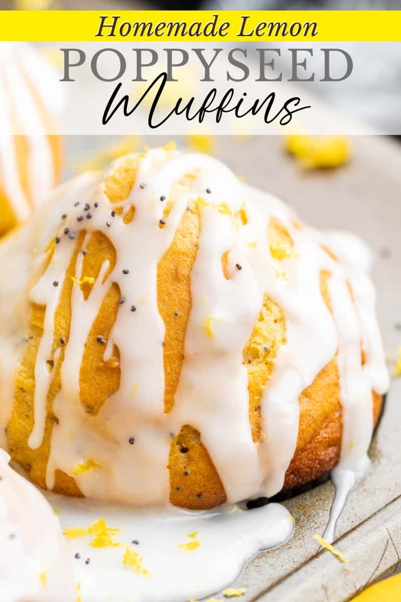 homemade lemon poppy seed muffins