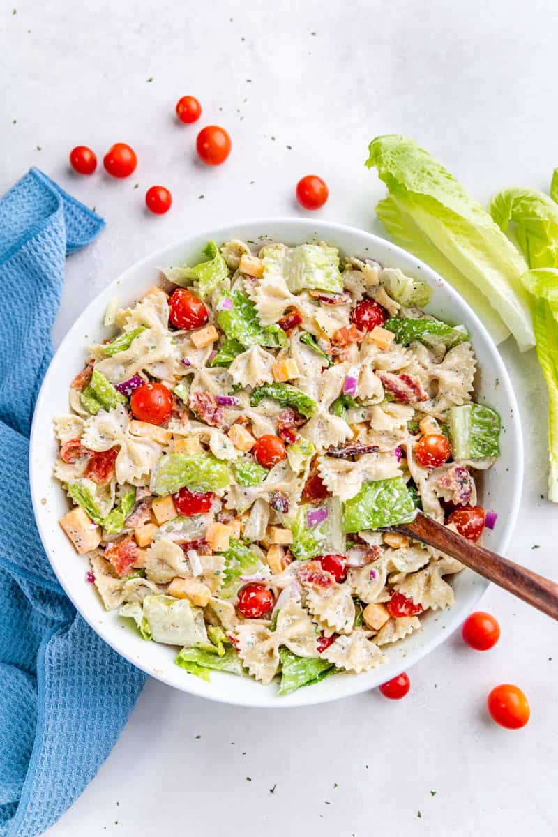 BLT Pasta Salad - The Stay At Home Chef