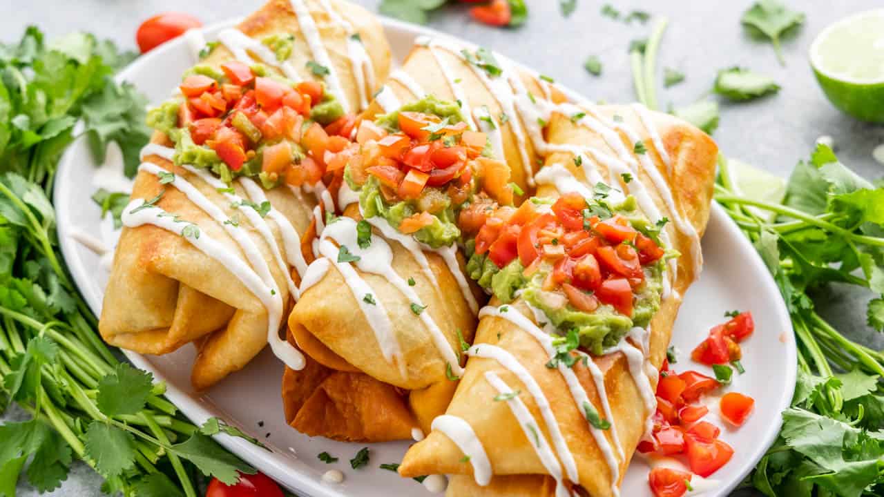 The BEST Baked Sweet Pork Chimichangas Recipe