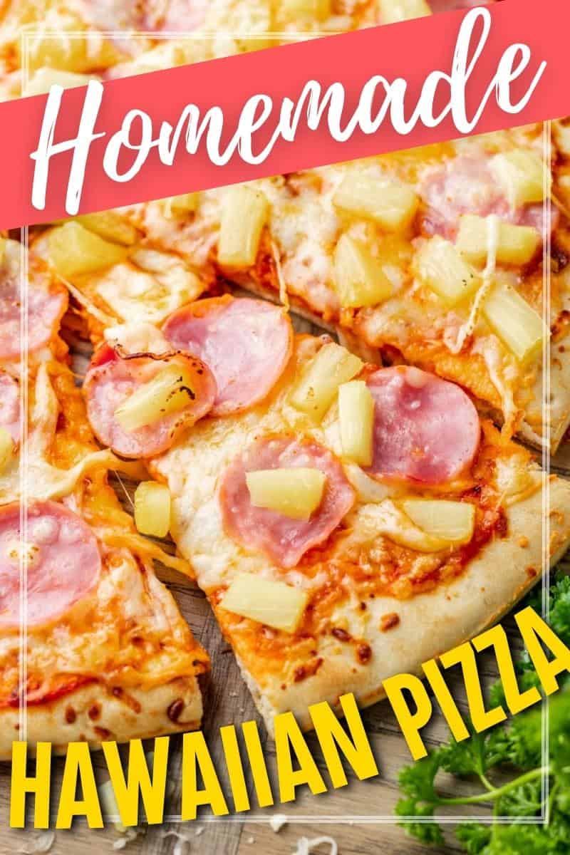 Hawaiian style pizza