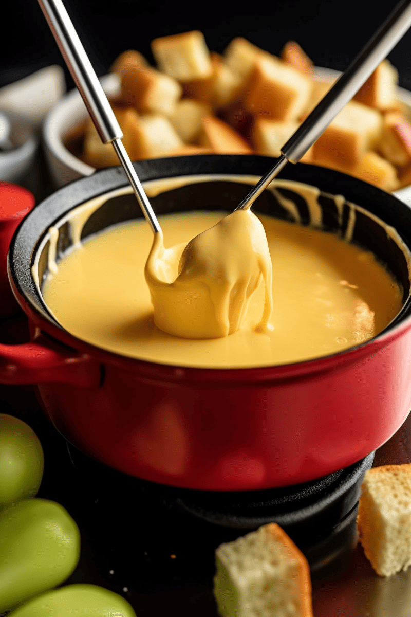 How to Make Cheese Fondue with step-by-step photos