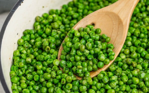 Cooked peas.