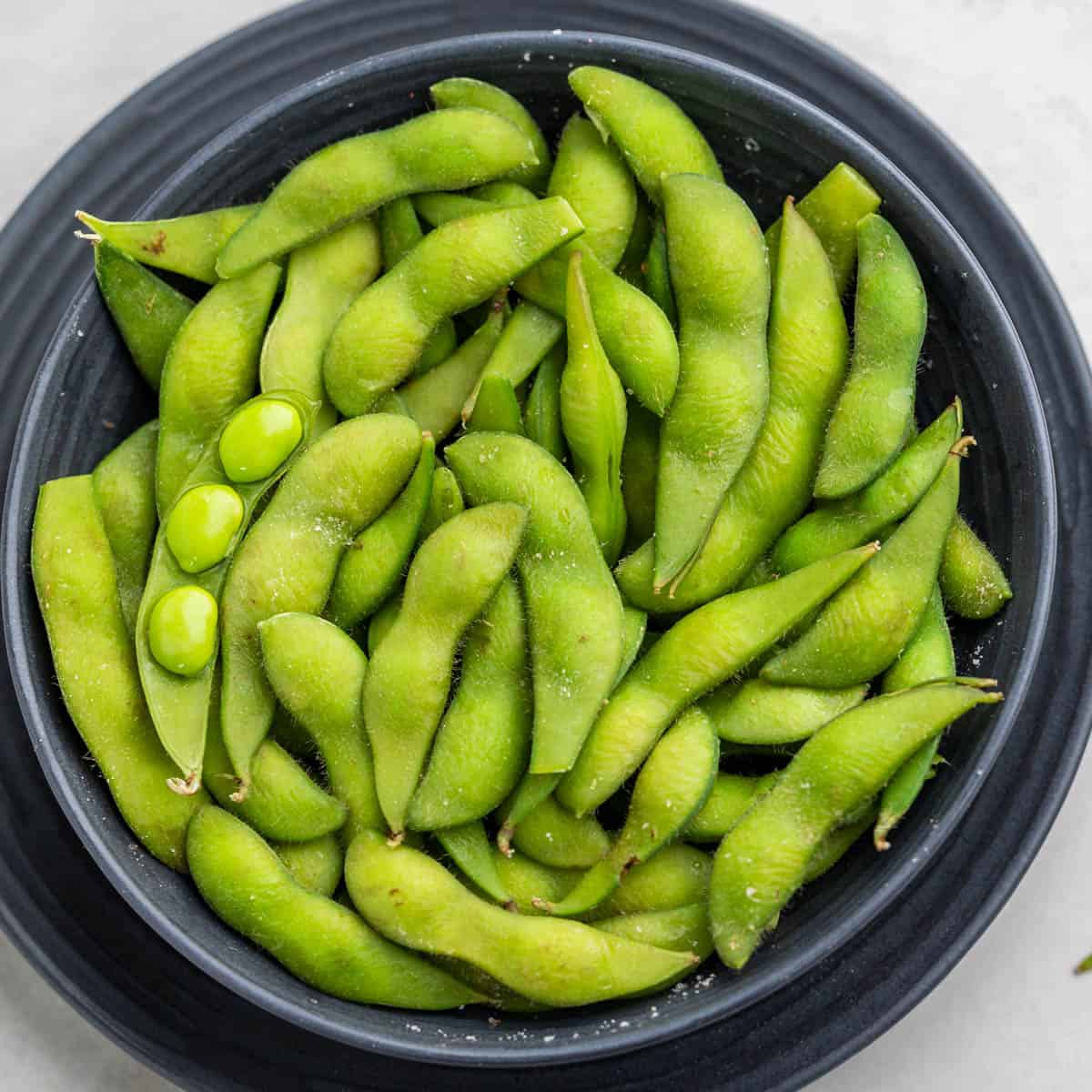 Simple edamame from frozen.