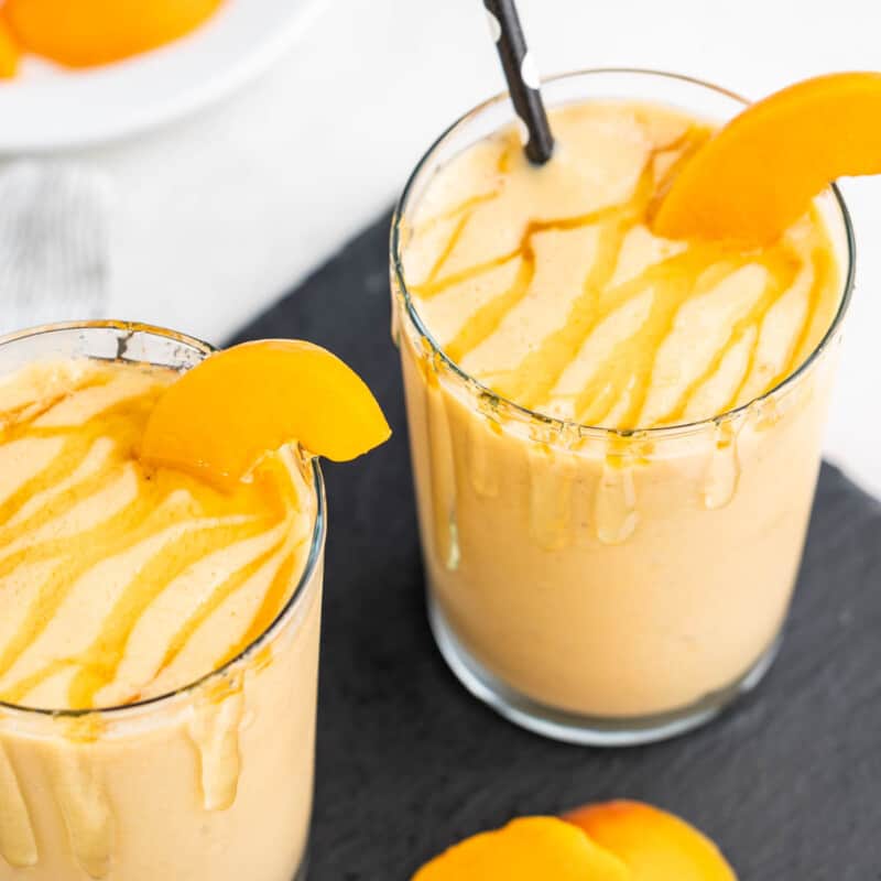 Delicious Peach Smoothie - The Stay At Home Chef