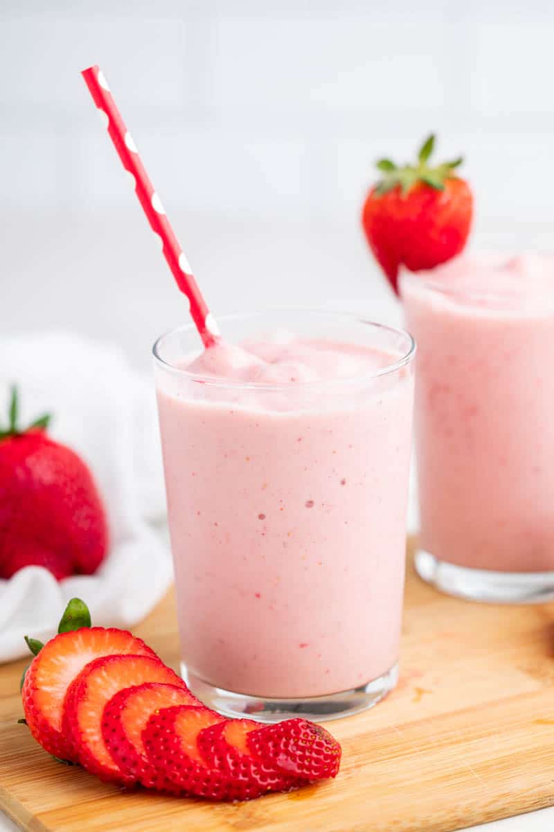 Strawberry smoothie.