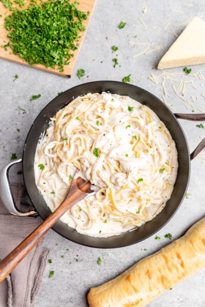 Fettuccine Alfredo - The Stay At Home Chef