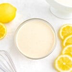 Lemon cream sauce.