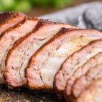 Smoked pork loin.
