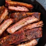 Smoked ribs.