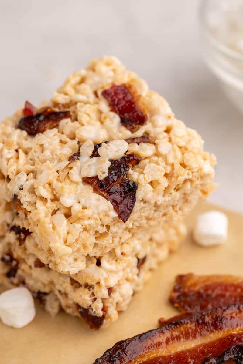 Candied bacon Rice Krispie treats.