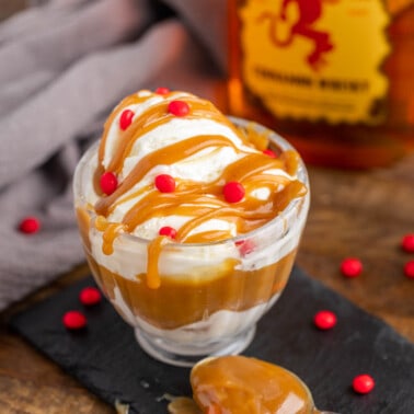 Fireball Cinnamon Caramel Sauce - The Stay At Home Chef