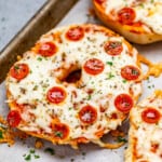 Pizza bagels.