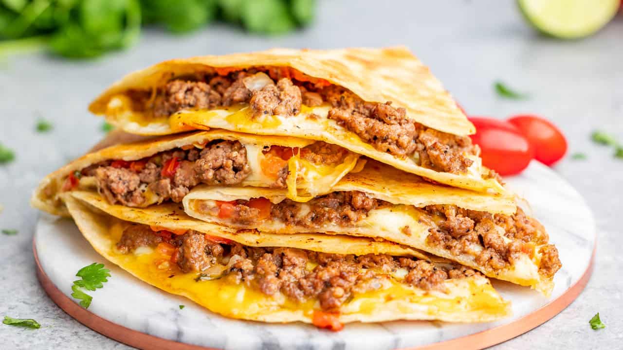 Beef Quesadilla - The Stay At Home Chef