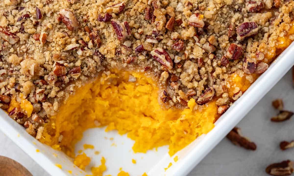 The Best Sweet Potato Casserole - The Stay At Home Chef