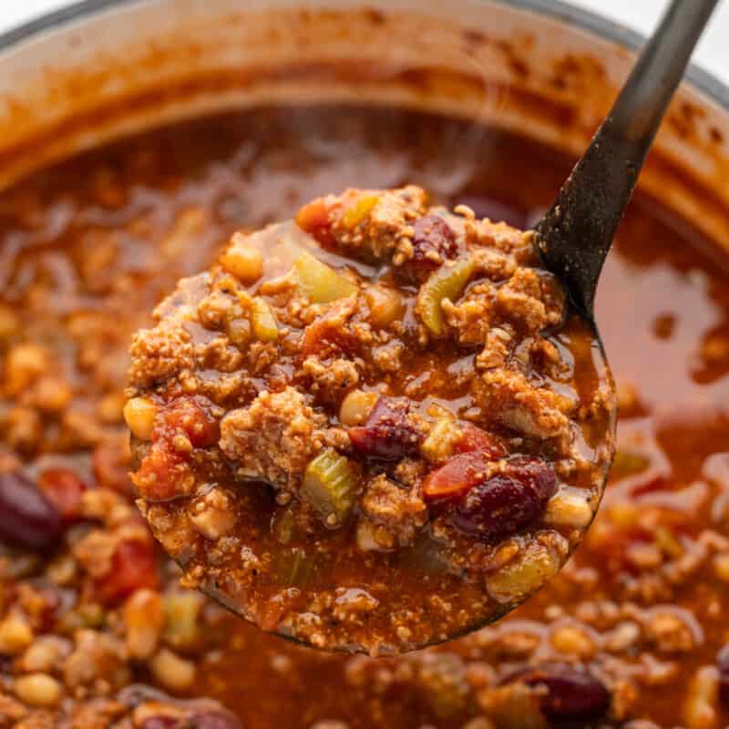Hearty and Healthy Turkey Chili - The Stay At Home Chef