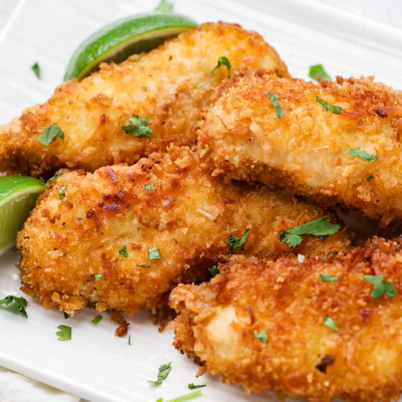 Coconut Chicken Tenders Recipe | The Stay At Home Chef