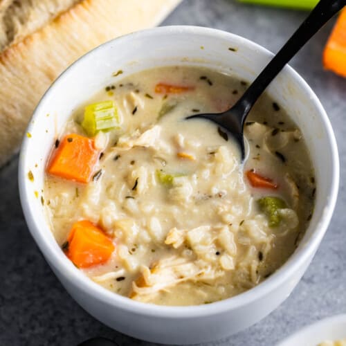 Mom's Chicken and Rice Soup - The Stay At Home Chef