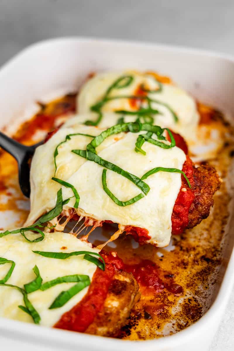 Crispy Baked Chicken Parmesan - The Stay At Home Chef