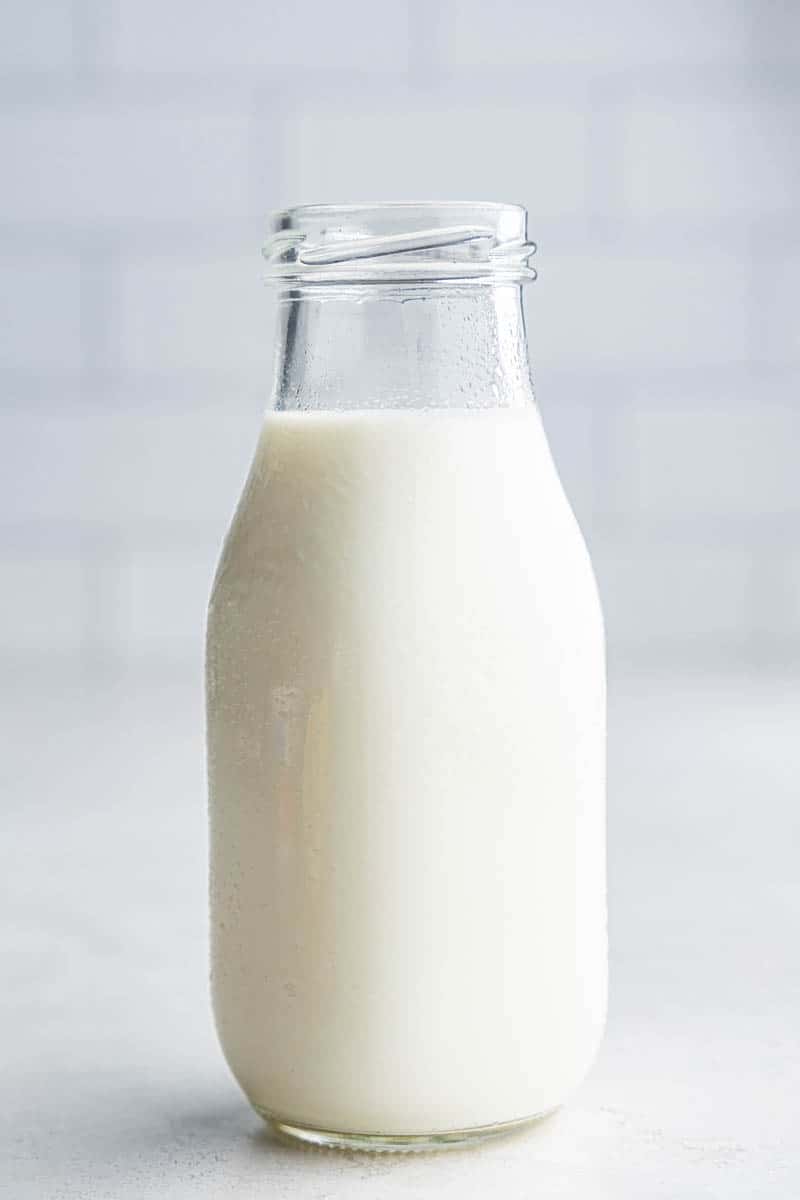 A simple jar of buttermilk.
