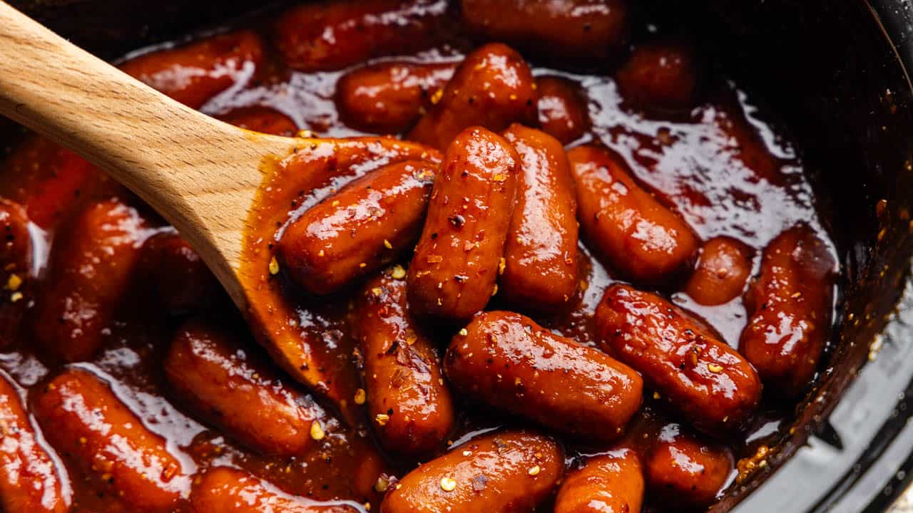 Hot Honey Garlic Lil Smokies The Stay At Home Chef