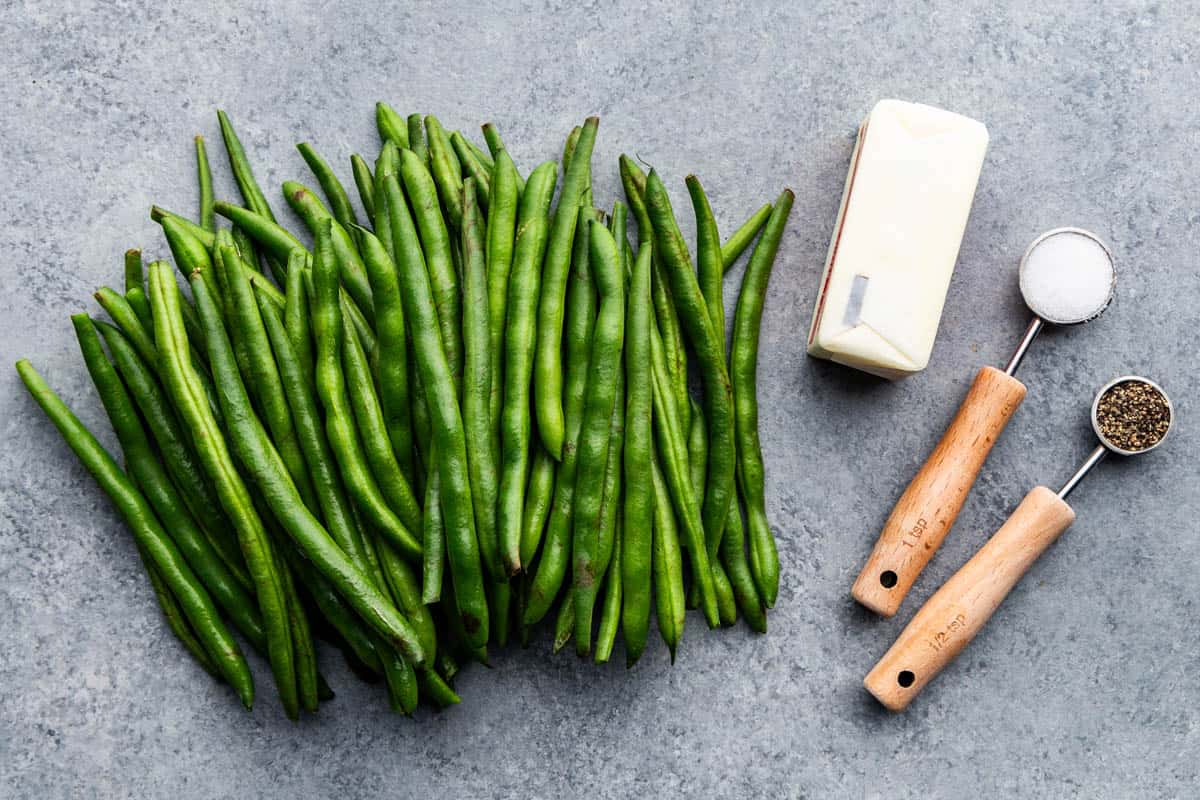 best green beans ever ingredients on table