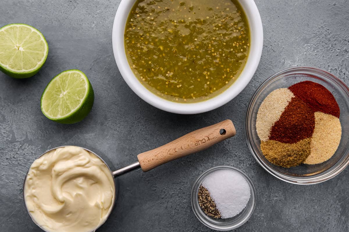 Ingredients for Cowboy Dressing.