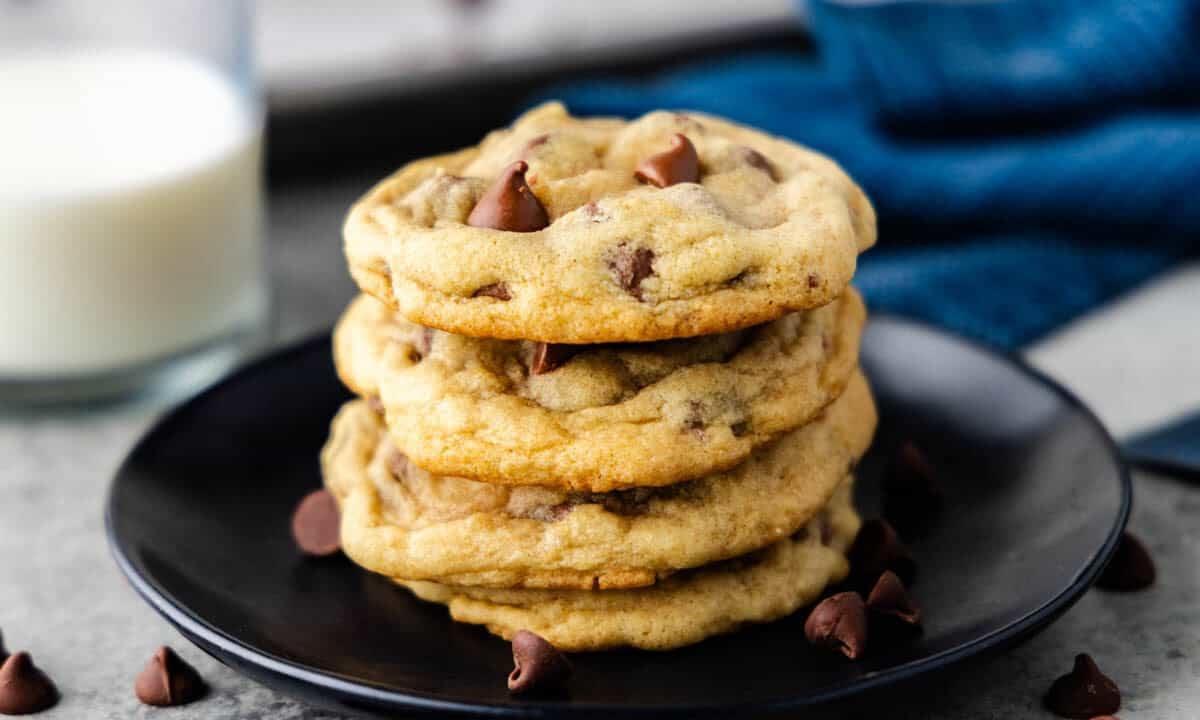 Stack of Chocolate Chip Cookies.