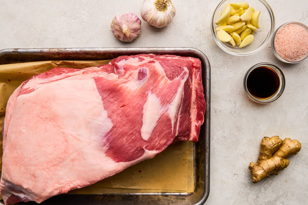Ingredients for Slow Cooker Kalua Pork.