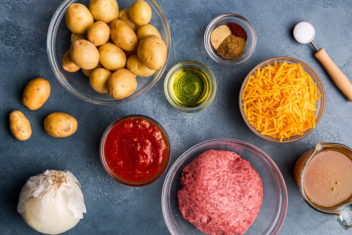Ingredients for One Pot American Picadillo.