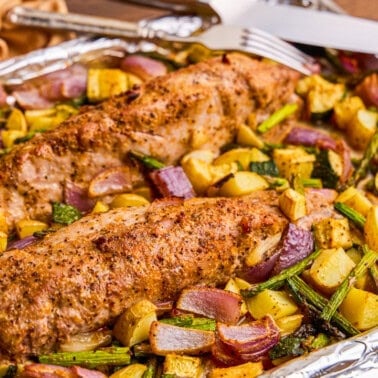 Sheet Pan Pork Tenderloin & Veggies.