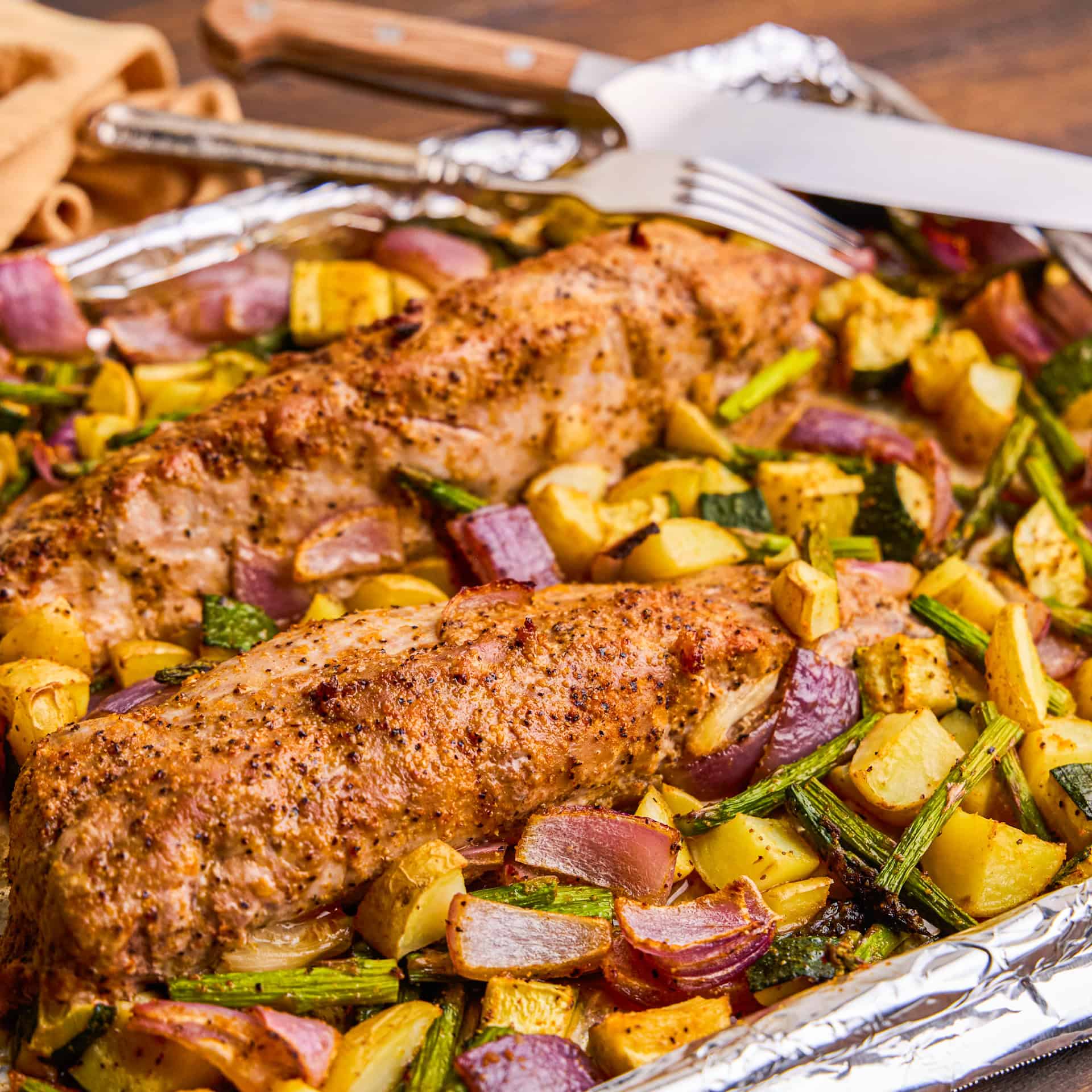 Sheet Pan Pork Tenderloin & Veggies.