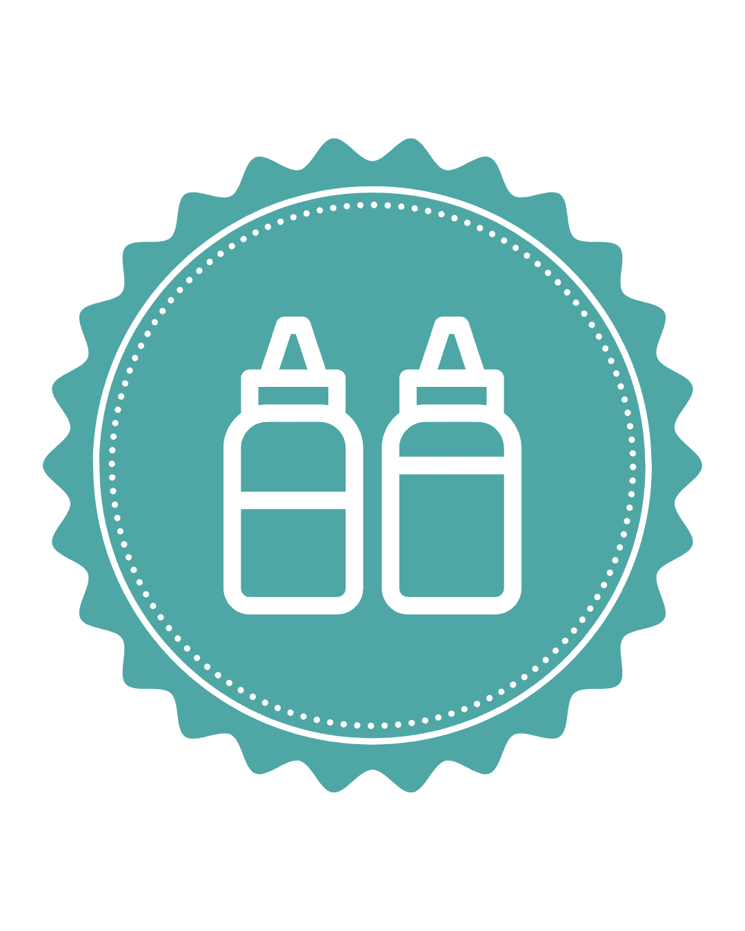 A decorative image with a condiment icon.
