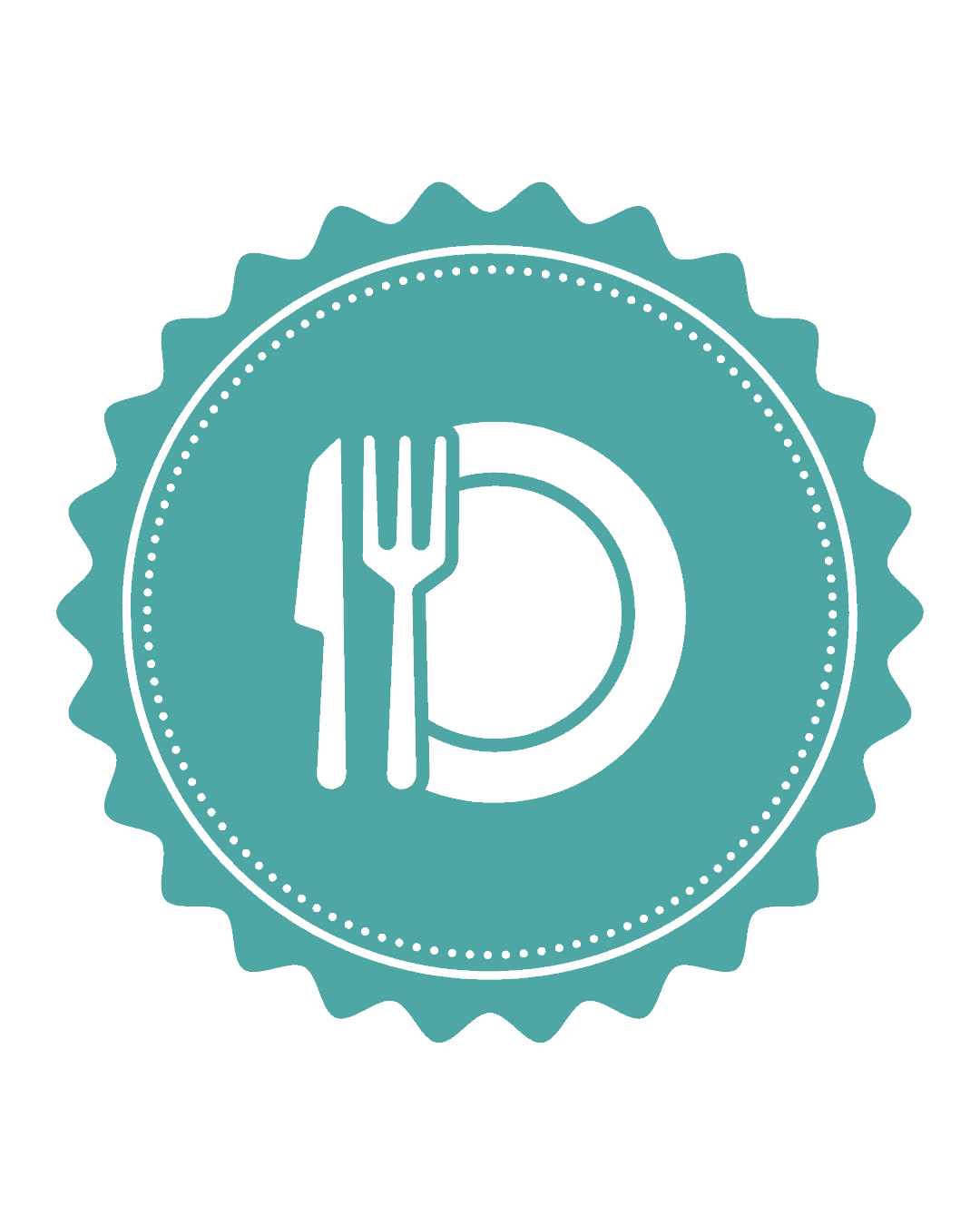 A decorative image showing a plate and fork icon.