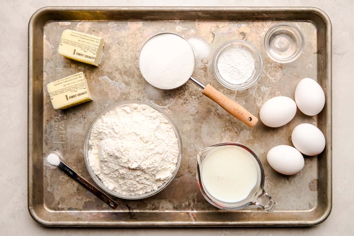 Ingredients for the Most Amazing White Cupcakes.
