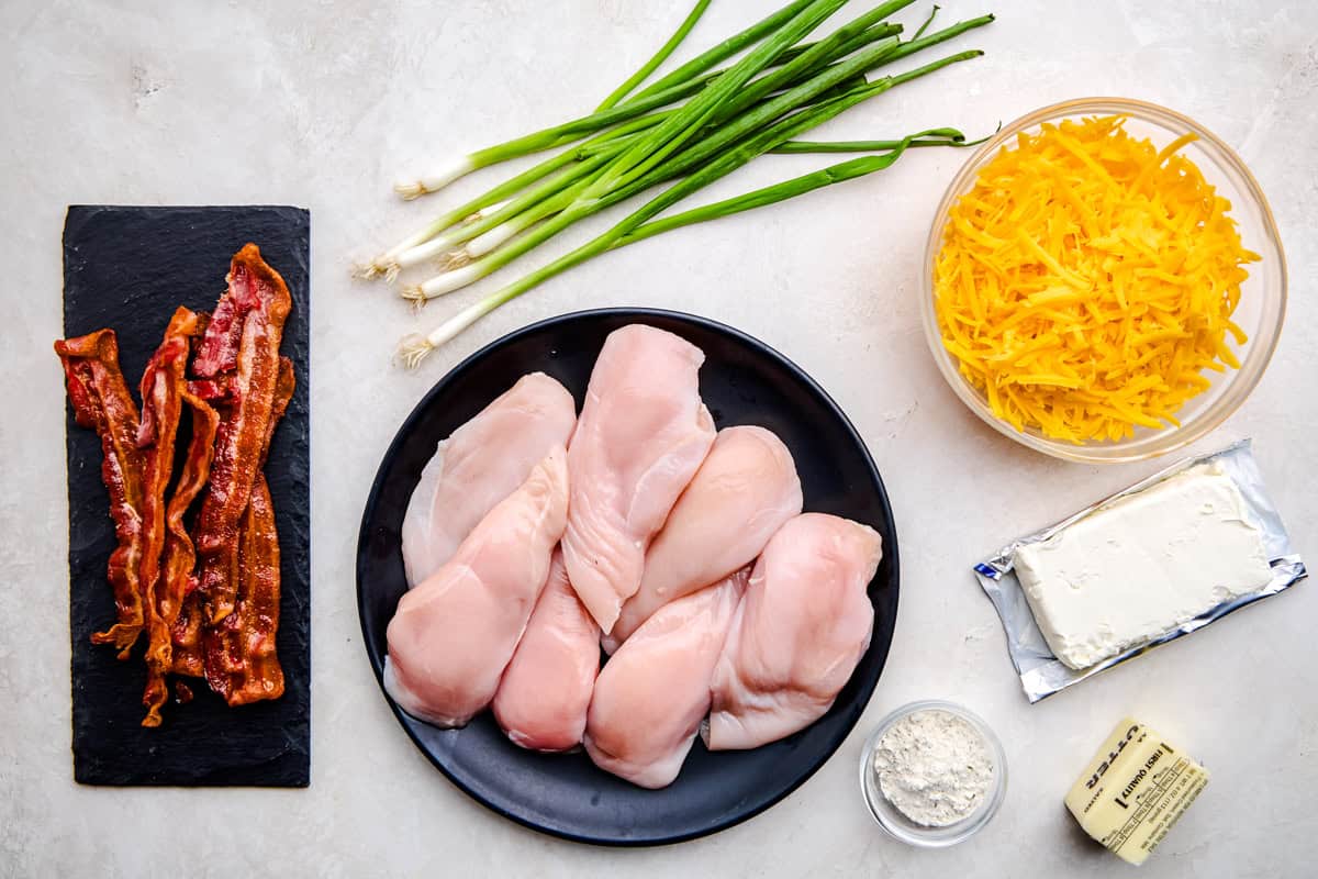 Ingredients for Slow Cooker Crack Chicken.